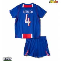 Paris Saint-Germain Lucas Beraldo #4 Replica Home Minikit 2026-27 Short Sleeve (+ pants)